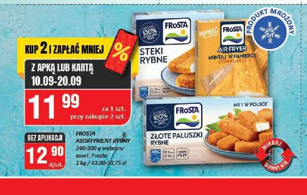 Mintaj w panierce cornflakes Air Fryer Frosta promocja w Chorten