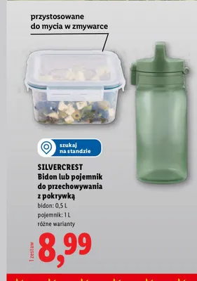 Pojemnik do przechowywania z pokrywką Silvercrest 1 l promocja w Lidl