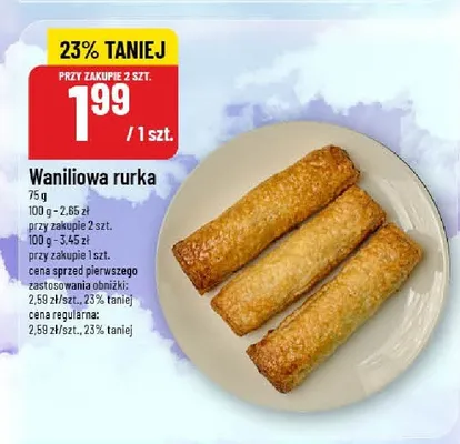 Waniliowa rurka promocja w POLOmarket