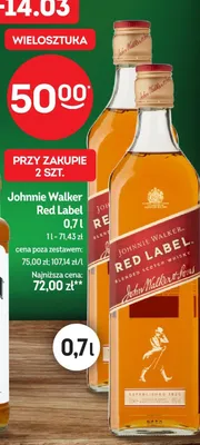 Whisky Red Label Blended Scotch Whisky promocja w Żabka