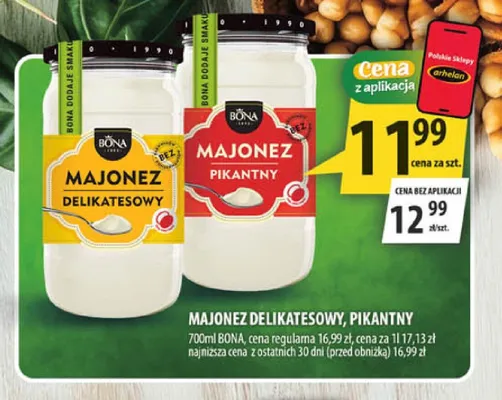 Majonez delikatesowy Bona promocja w Arhelan