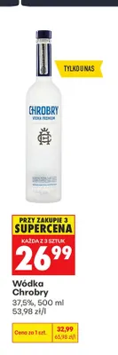 Wódka Chrobry 37,5% promocja w Biedronka