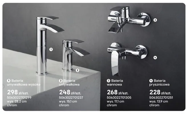 Bateria prysznicowa GoodHome Kariya promocja w Castorama