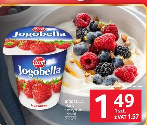 Jogurt Jogobella 150 g różne smaki promocja w Selgros