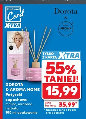 Patyczki zapachowe Dorota & Aroma Home malina promocja w Kaufland