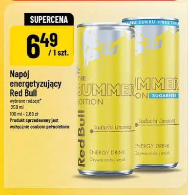 Napój energetyzujący Red Bull promocja w POLOmarket