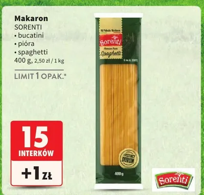 Makaron spaghetti promocja w Intermarche