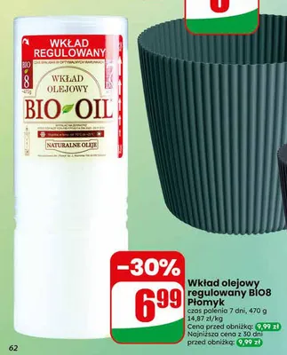 Wkład olejowy regulowany BIO8 Płomyk promocja w Dino