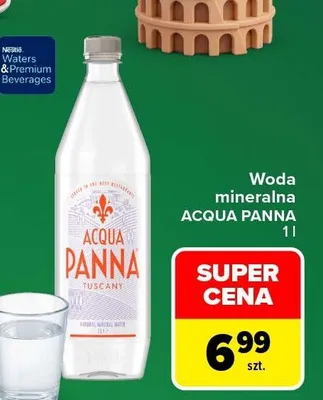 Woda mineralna Acqua Panna promocja w Carrefour Market