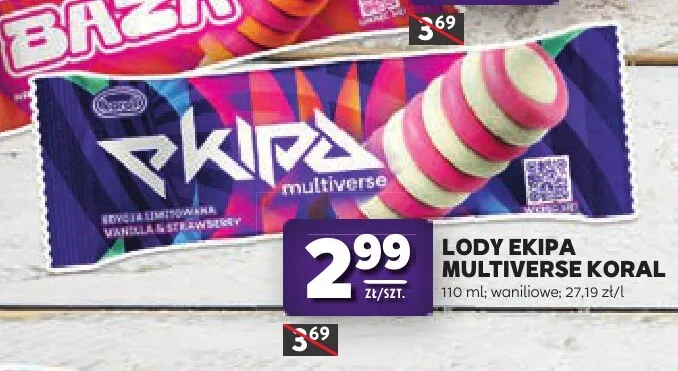 Lody Ekipa Multiverse waniliowe promocja w Stokrotka