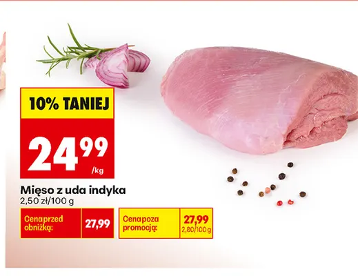 Mięso z uda indyka promocja w Biedronka