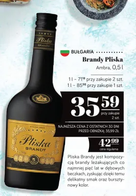 Brandy Pliska promocja w POLOmarket