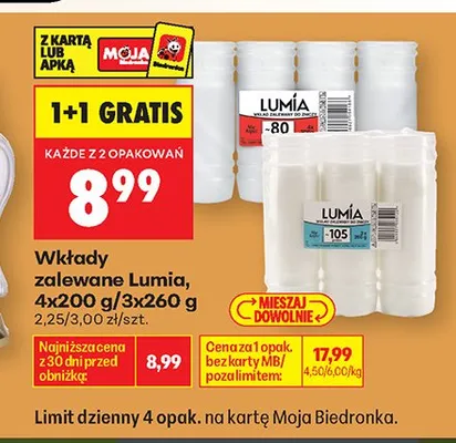 Wkłady zalewane Lumia promocja w Biedronka