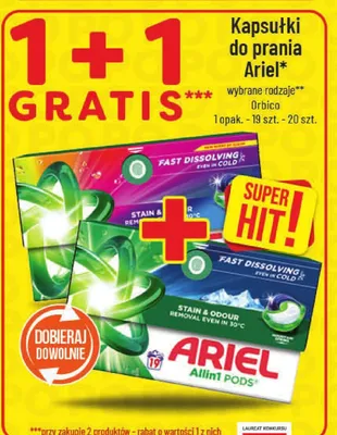 Kapsułki do prania Ariel promocja w POLOmarket