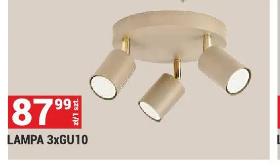 Lampa 3xGU10 promocja w Merkury Market