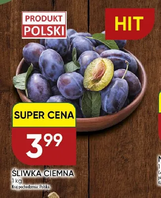 Śliwki ciemne promocja w Chata Polska