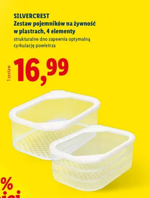 Zestaw pojemników na żywność w plastrach promocja w Lidl