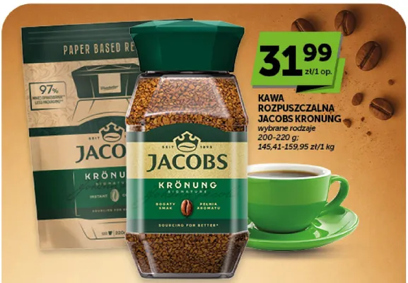 Kawa rozpuszczalna Jacobs Krönung promocja w Euro Sklep