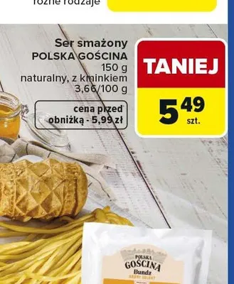 Ser smażony POLSKA GOŚCINA naturalny promocja w Carrefour Market