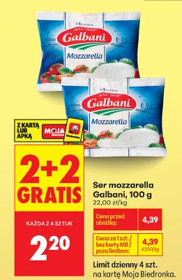 Ser mozzarella Galbani promocja w Biedronka