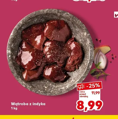 Wątroba z indyka promocja w Kaufland