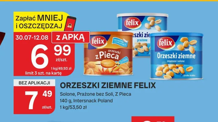 Orzeszki ziemne Felix Solone promocja w Chorten