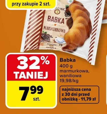 Babka marmurowa, waniliowa, jogurtowa promocja w Carrefour Market
