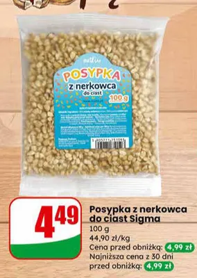 Posypka z nerkowca do ciast promocja w Dino