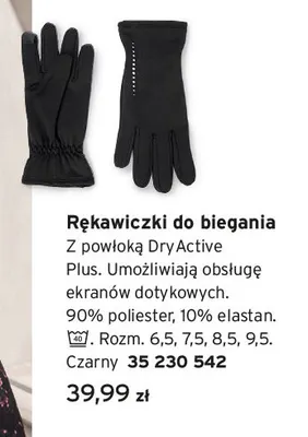 Rękawiczki do biegania promocja w Tchibo
