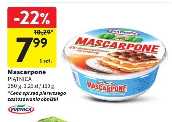 Mascarpone promocja w Intermarche