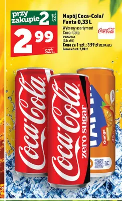 Napój gazowany Coca-Cola promocja w TOPAZ