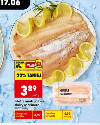 Filet z mintaja bez skóry Marinero promocja w Biedronka