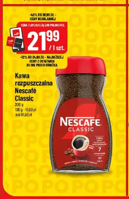 Kawa rozpuszczalna Nescafé Classic promocja w POLOmarket