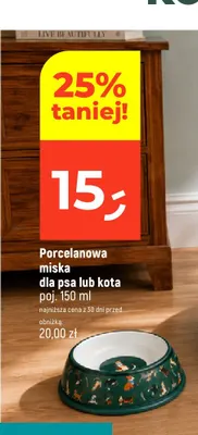 Porcelanowa miska dla psa lub kota 150 ml promocja w Dealz