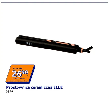 Prostownica ceramiczna ELLE 35W promocja w Action