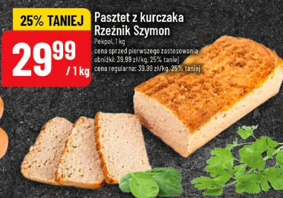 Pasztet z kurczaka Rzeźnik Szymon promocja w POLOmarket