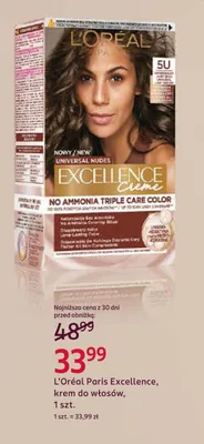 Krem do włosów L'Oréal Paris Excellence 5U promocja w Rossmann