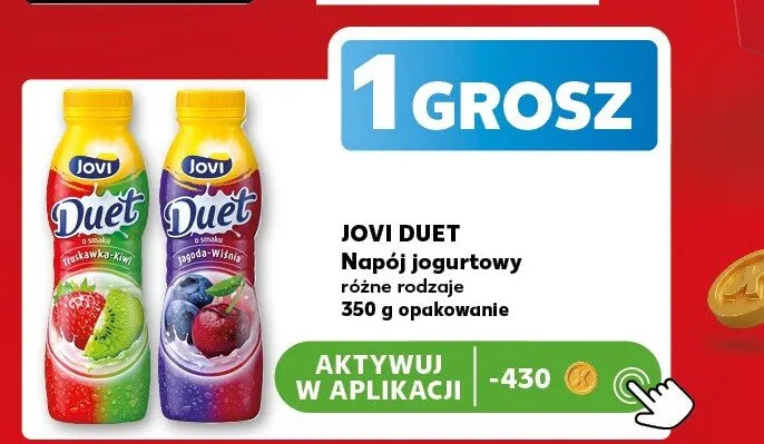 Napój jogurtowy JOVI DUET promocja w Kaufland