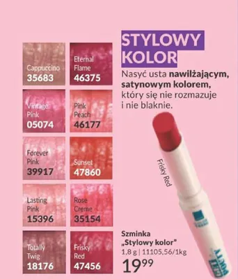 Szminka stylowy kolor promocja w AVON
