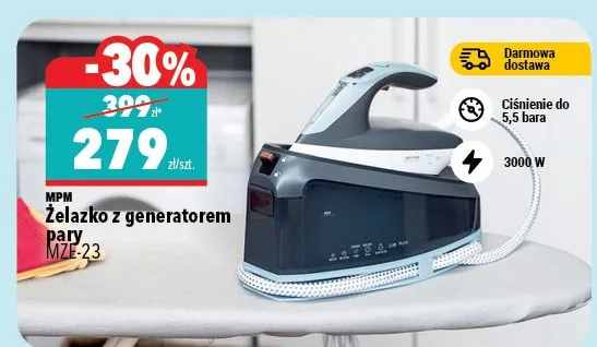 Żelazko z generatorem pary promocja w Biedronka Home