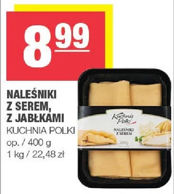 Naleśniki z serem, z jabłkami promocja w SPAR