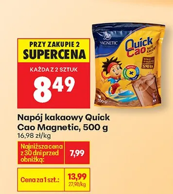Napój kakaowy Quick Cao 500 g promocja w Biedronka