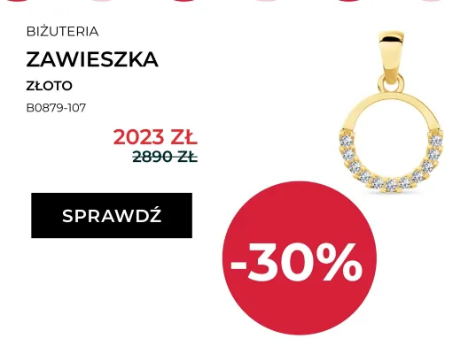 Zawieszka złota Briju promocja w Briju