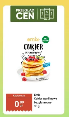 Cukier wanilinowy bezglutenowy promocja w Dino