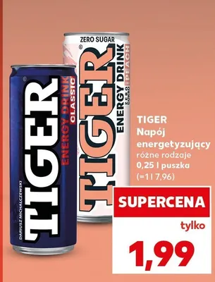 Napój energetyzujący różne rodzaje promocja w Kaufland