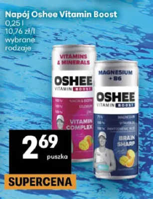 Napój Oshee Vitamin Boost Vitamins & Minerals promocja w Delikatesy Centrum
