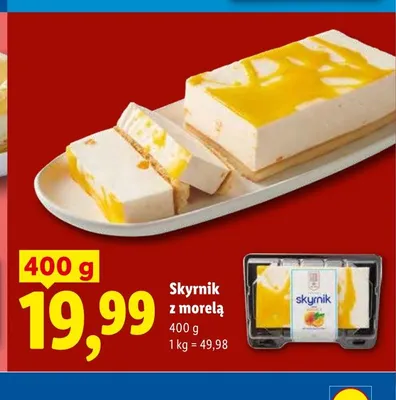 Skyrnik z morelą promocja w Lidl
