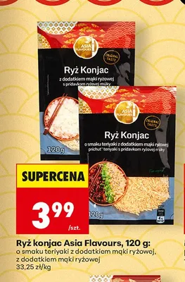 Ryż konjac Asia Flavours z dodatkiem mąki ryżowej promocja w Biedronka