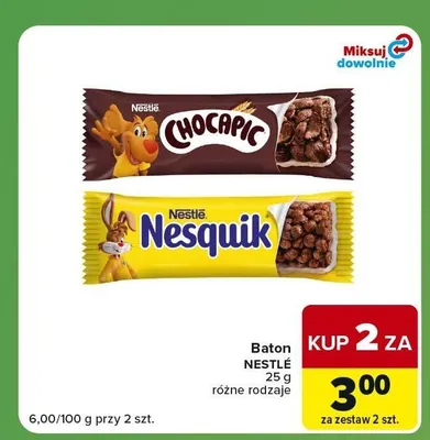 Baton Nestlé Nesquik promocja w Carrefour Express