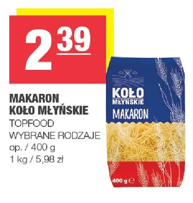 Makaron Koło Młyńskie promocja w SPAR